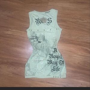 Rebel Spirit Vintage Rare "A Royal Way Of Life" Multi-Color Graphic Tunic/Dress